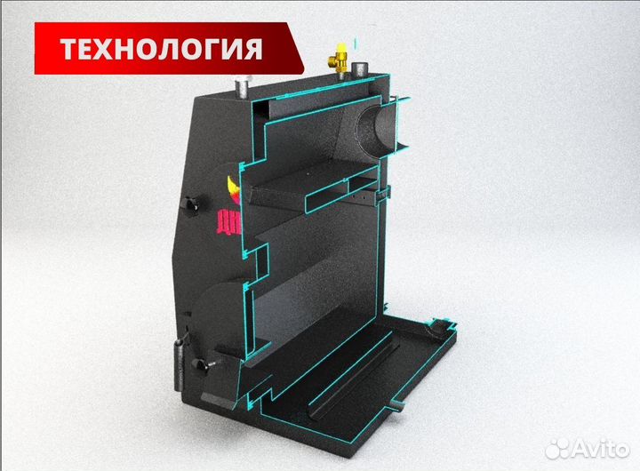 Твердотопливный котел