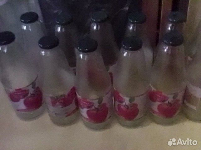 Бутылки стеклянные из под сока