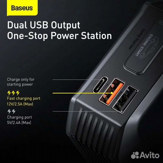 Baseus Jump Starter Energy Max 20000 mAh