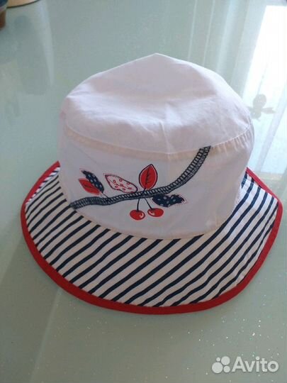 Летние панама, кепка и шапочка с цветком