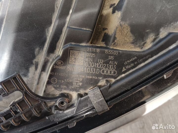 Фара левая Audi A5 2 8W 2016