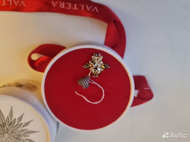 Подвеска valtera ангел с сердечком серебро 925