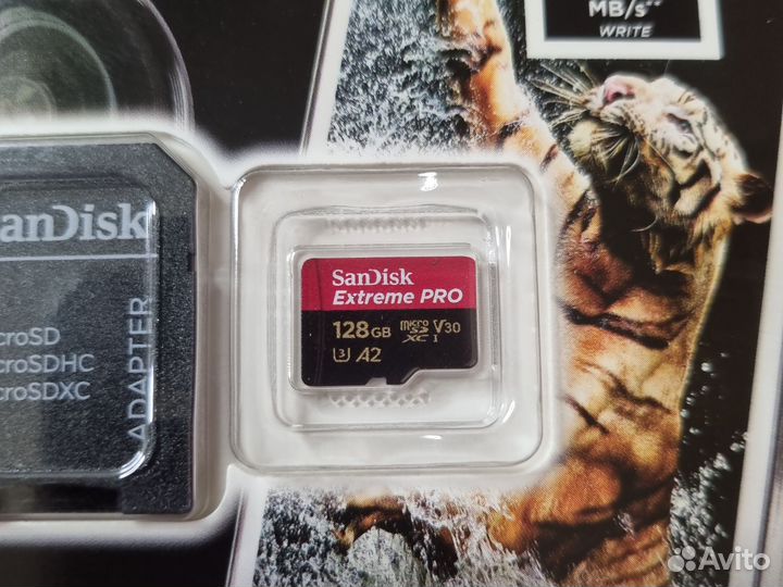 Карта памяти Sandisk Extreme Pro microsdxc 128gb