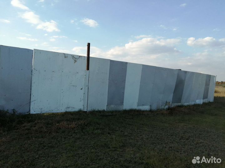 Забор профлист сендвич столбы некондиция