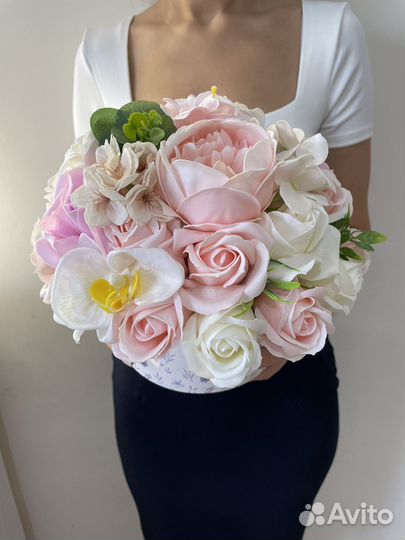 Букет из мыльных цветов