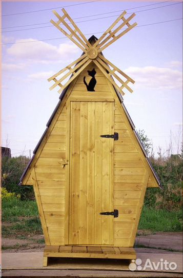 Дачный туалет с декором и установкой овр 911