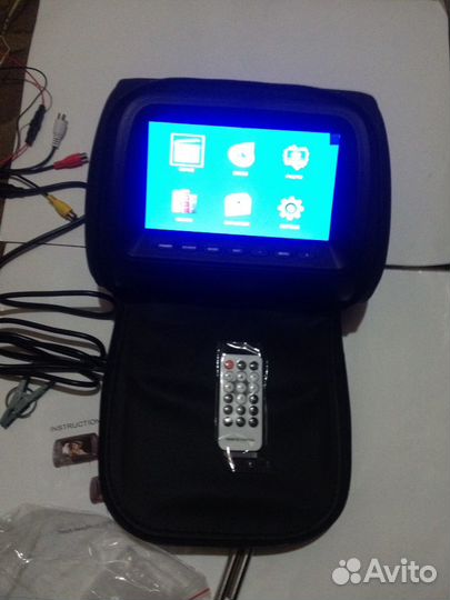 Подголовник с DVD телевизорм