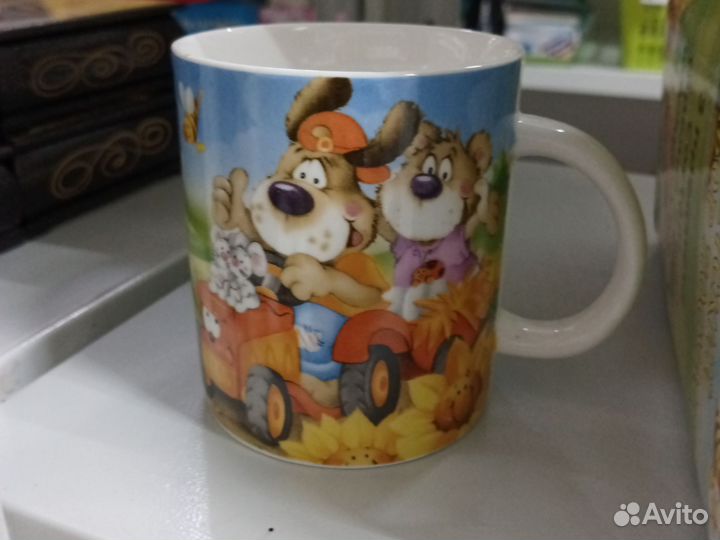 Набор детской посуды фарфор 3 пр. Новый