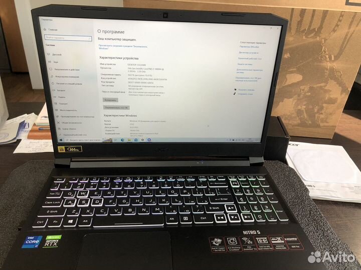 Ноутбук acer nitro 5