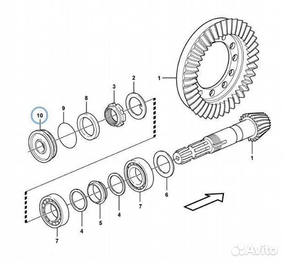 11709408 (VOE11709408) Сальник хвостовика