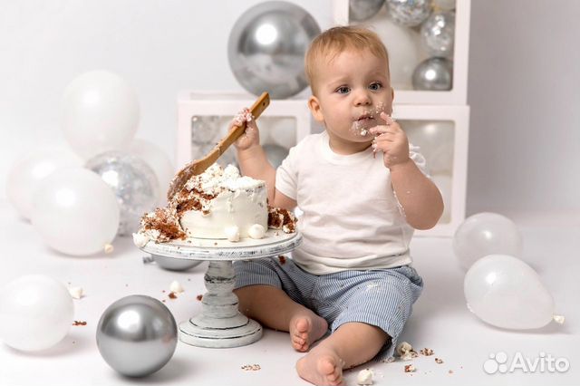 Фотосессия на годик/2-3 годика, своя студия