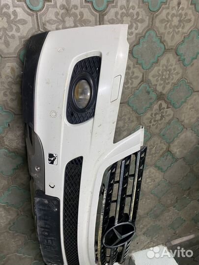 Бампер передний mercedes w164 ml белый