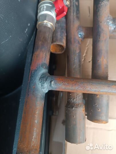 Байпас для батареи для отопления. Кран 3/4