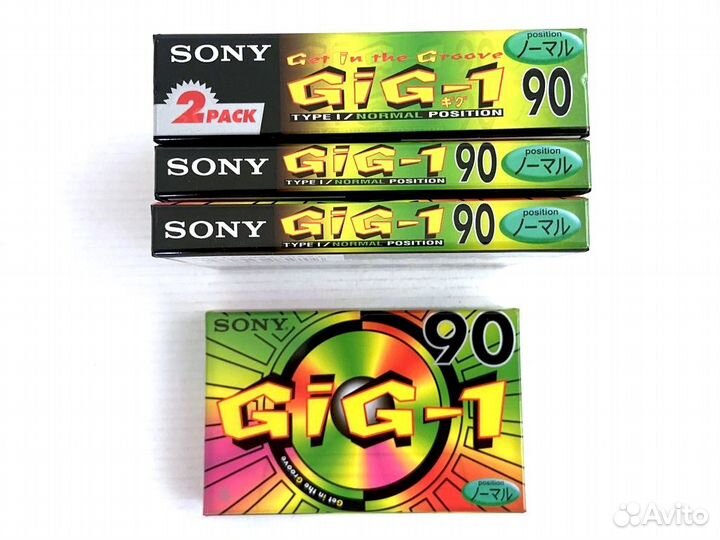 Аудиокассеты кассеты Sony GIG 1 90 - 1995 г