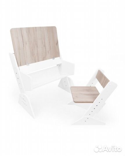 Детская растущая парта со стулом