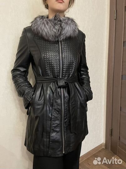 Куртка кожаная женская