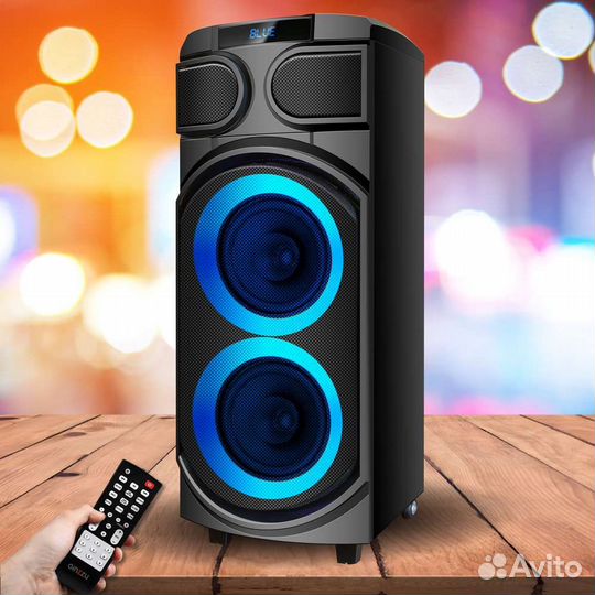 Блютуз колонка большая 80W новая караоке