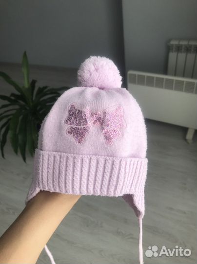 Шапка для девочки 46-48 Чудо-кроха