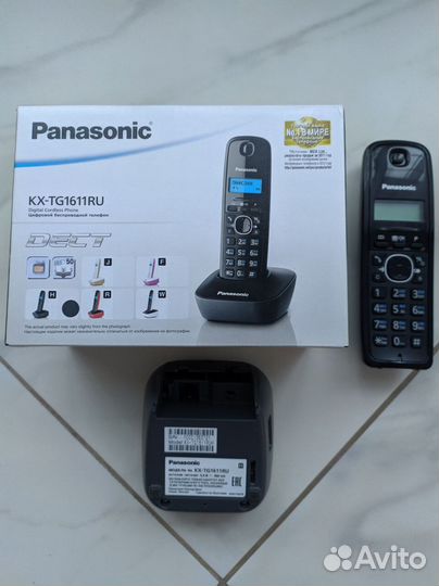 Телефон беспроводной (dect) Panasonic KX-TG1611RU