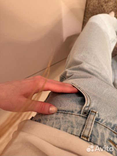 Джинсы женские широкие 44