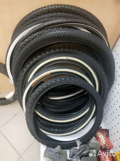 Покрышки и запчасти на велосипеды