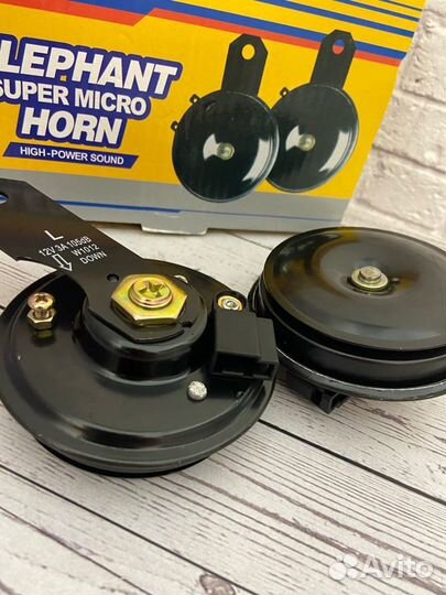Автомобильный звуковой сигнал elephant super micro