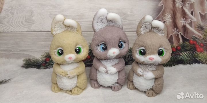 Мыло ручной работы зайка милый