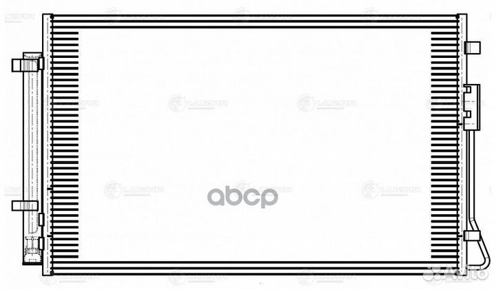 Радиатор кондиц. с ресивером для а/м Kia Sorent