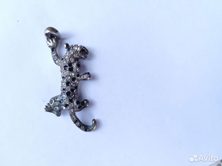 Винтажный кулон леопард