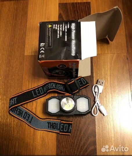 Налобный фонарь аккумуляторный