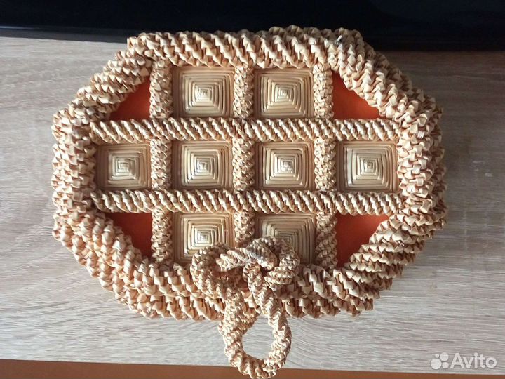 Шкатулка СССР плетёная