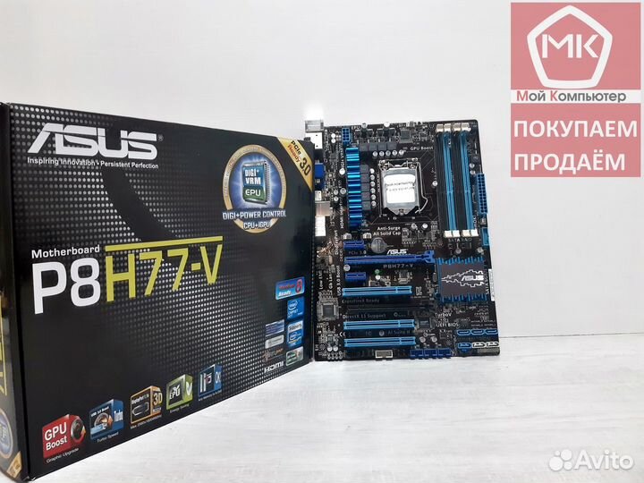 1155 asus P8H77-V (4xDDR3, DP/hdmi, PCI3.0)