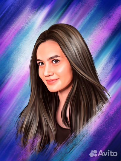 Портрет по фото на холсте на заказ Москва