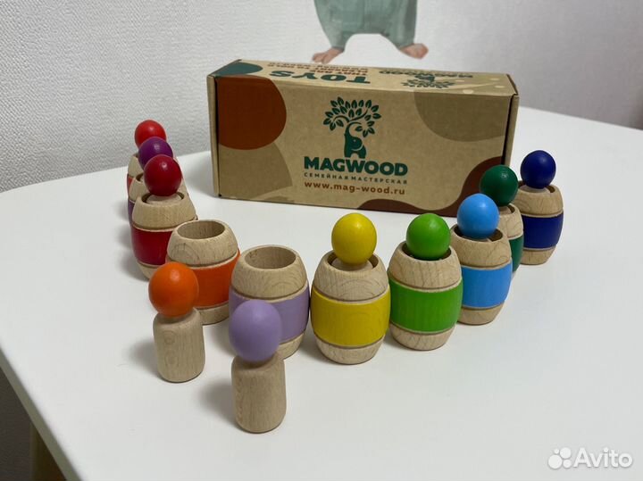 Деревянные развивающие игрушки пакетом