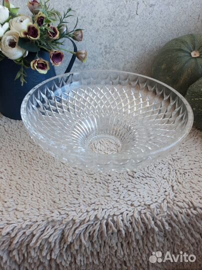 Фруктовница Хрусталь Неман СССР