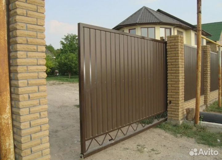 Забор из профнастила, евроштакетника, 3D под ключ