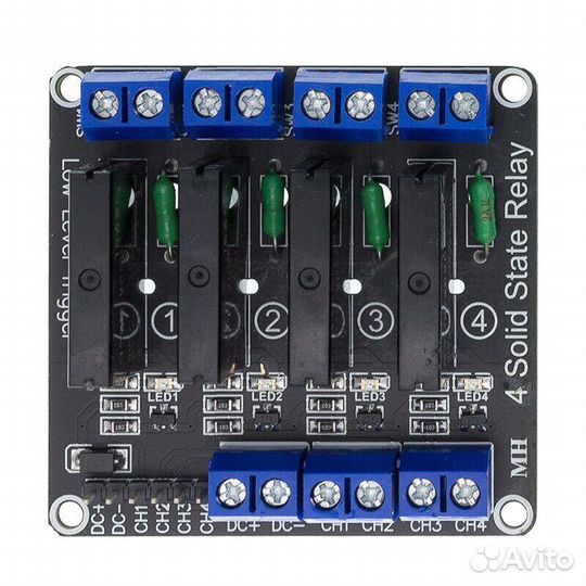 Твердотельное реле 4 каналов 220В Arduino, ESP