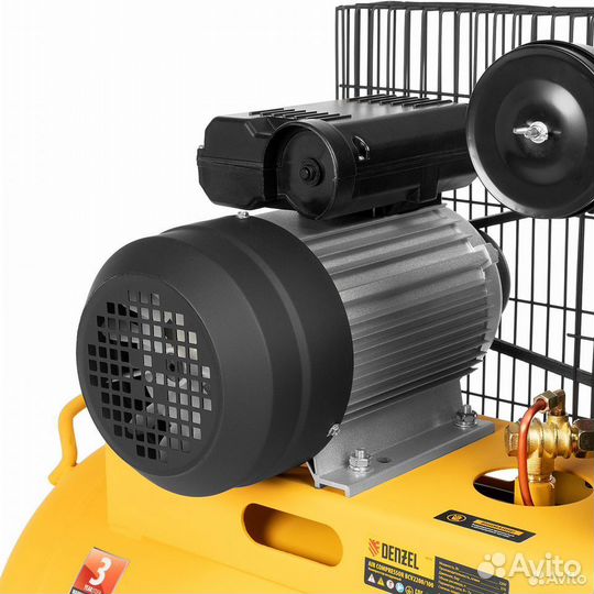 Компрессор воздушный 100 л Denzel BCV2200/100