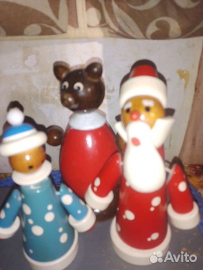 Игрушки деревянные Винтаж