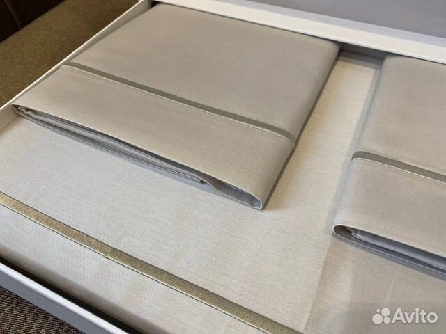 Постельное белье Премиум Евро Сатин жемчужный