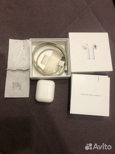 AirPods 2 оригинал с чеком