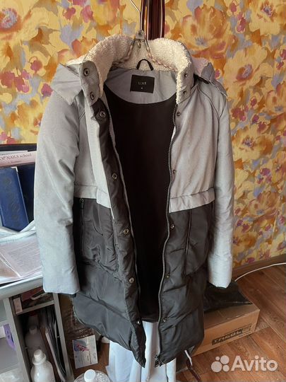 Пуховик женский с капюшоном xs