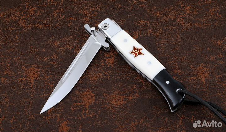 Нож Финка нквд складная сталь 95Х18 со штифтом акр