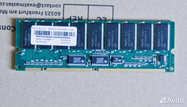 Оперативная память DDR2 kingston 2 гиг DDR1 PC133