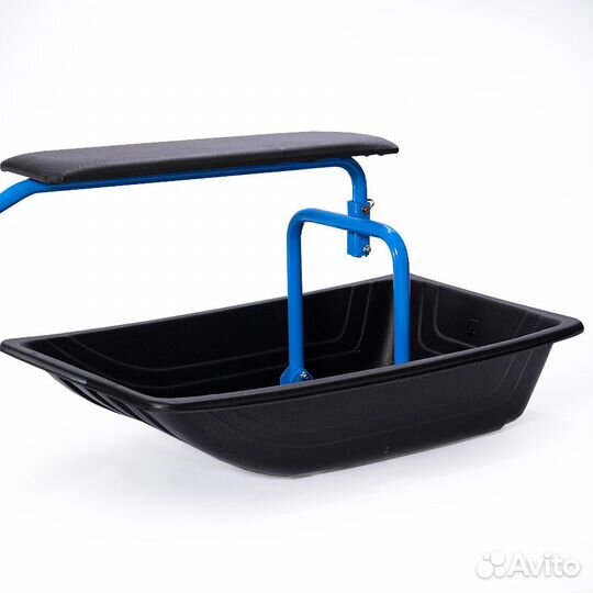 Мотобуксировщик Нева мс1-ZS с санями и сиденьем