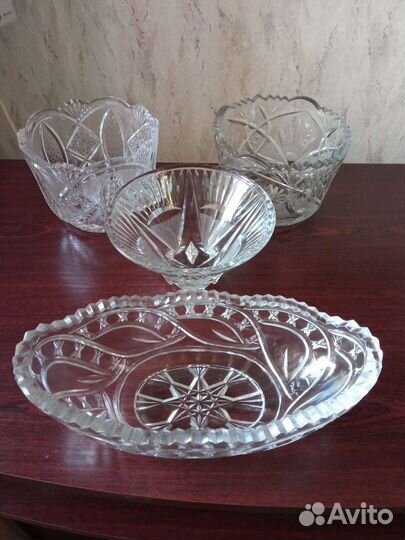 Хрустальные бокалы фужеры рюмки