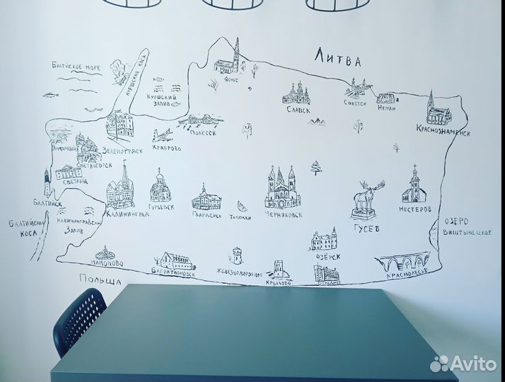 Роспись стен,фасадов и внутренних помещений