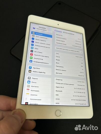 iPad mini 4 128gb cellular