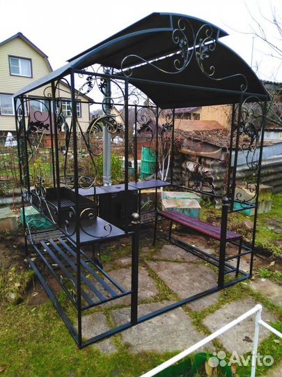 Мангал беседка для дачи