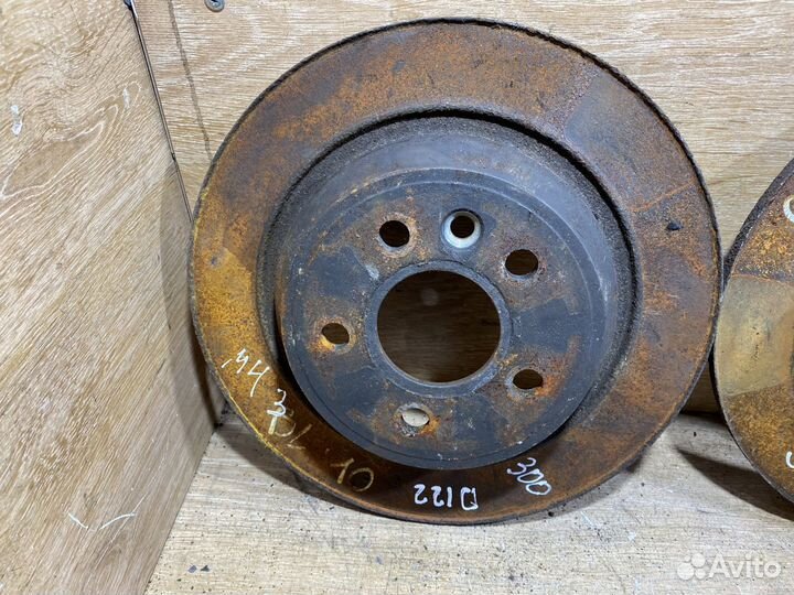 Комплект задних тормозных дисков Mondeo 4 D122